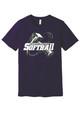 TEE SHIRT -  PURPLE- DC SOFTBALL LOGO