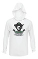 DRIFIT Long Sleeve w/hood -WHITE - ST. MARY'S VOLLEYBALL LOGO