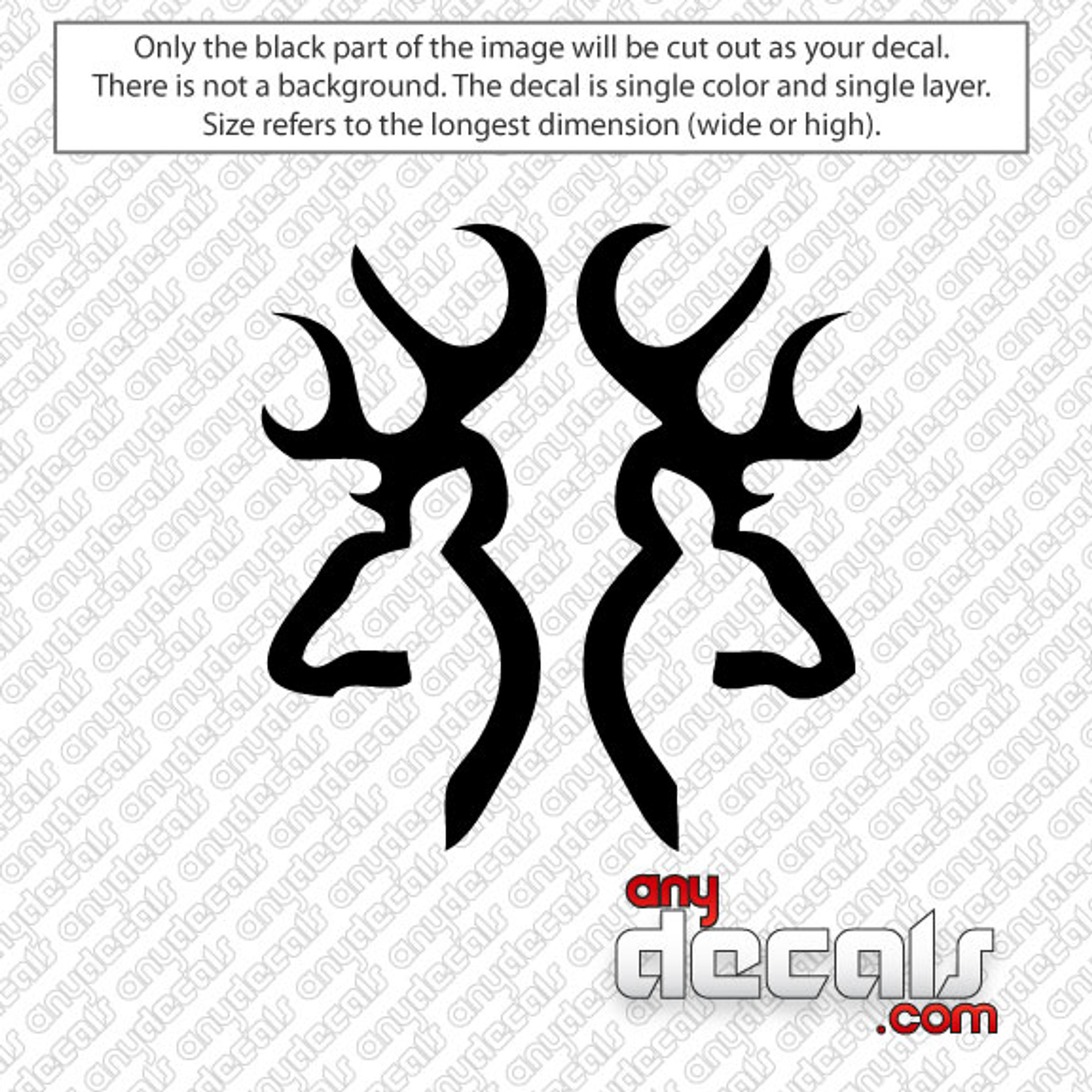 Car Decals Car Stickers Browning Emblem Deer Car Decal