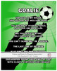 Soccer Goalie 8x10 Sport Poster Print