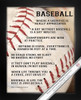 Framed Baseball Player Gritty 8x10 Poster Print