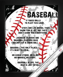 Framed Baseball Player Gritty 8x10 Poster Print