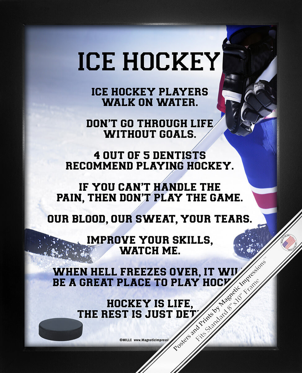 8x10 Hockey in our Hearts Print