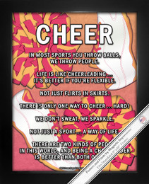 Framed Cheer Poms 8x10 Sport Poster Print