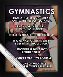 Framed Gymnastics Leotard 8x10 Sport Poster Print
