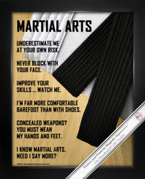 Framed Martial Arts 8x10 Sports Poster Print
