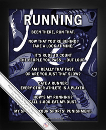Framed Running 8x10 Sport Poster Print
