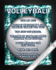 Framed Volleyball 8x10 Sport Poster Print