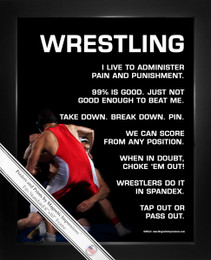 Framed Wrestler 8x10 Sport Poster Print