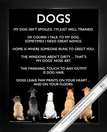 Framed Dogs 8x10 Poster Print