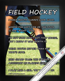 Framed Field Hockey Player 8x10 Sport Poster Print