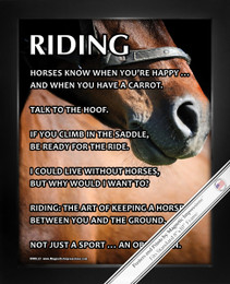 Framed Horseback Riding 8x10 Sport Poster Print