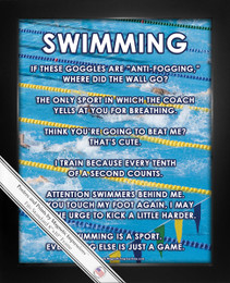 Framed Swimming Meet 8x10 Sport Poster Print
