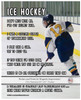 Ice Hockey Female Player on Ice 8x10 Sport Poster Print