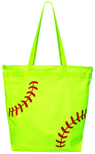 Softball Laces Tote Bag