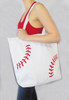 Baseball Laces Tote Bag
