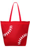 Baseball Laces Tote Bag