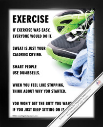Framed Exercise Fitness 8x10 Sport Poster Print