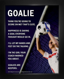 Soccer Goalie Female 8” x 10” Sport Poster Print