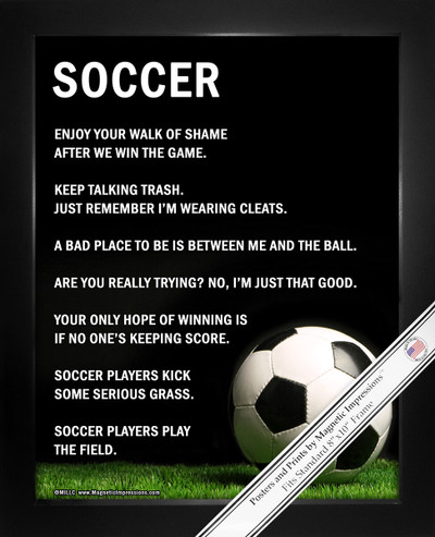 Soccer Ball on Field 8x10 Sport Poster Print