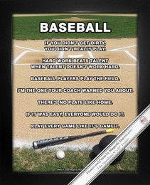 Framed Baseball Field 8x10 Poster Print