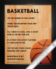 Framed Basketball Female 8x10 Sport Poster Print