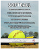 Softball Sky 8x10 Sport Poster Print
