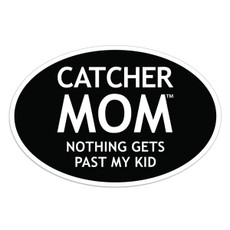 Catcher Mom Car Magnet