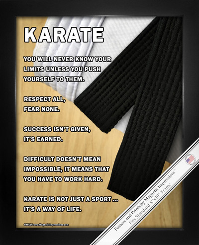 Framed Karate 8x10 Sport Poster Print