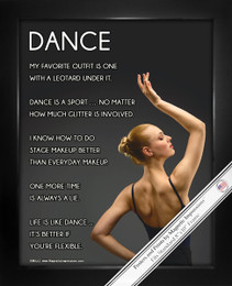Framed Dance Pose 8” x 10” Sport Poster Print
