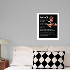 Dancer Jump 13.75” x 17” Dance Wall Decal in room