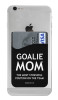 Goalie Mom Most Stressful Position Sports Saying Cell Phone Wallet. Phone and cards not included.