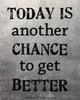 Today is Another Chance to Get Better Inspirational Quote 8 x 10 Sport Poster Print