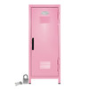 Kid's Mini Locker with Lock and Key in Light Pink