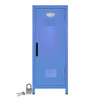Kid's Mini Locker with Lock and Key in Pastel Blue