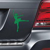 Ballet Dancer Car Magnet in Green