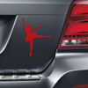 Ballet Dancer Car Magnet in Red