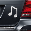 Music Note Car Magnet in Chrome