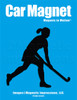 Field Hockey Player with Skirt Car Magnet in Black