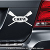Crew Rowing Car Magnet in Chrome
