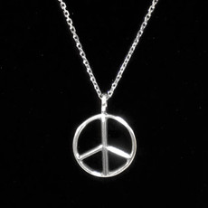Peace Sign Sterling Silver Charm