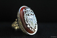 DRACULA RING ANTIQUE GOLD