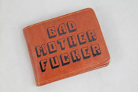 BMF Bad Mother Fucker Brown LEATHER Wallet