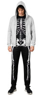 Donnie Darko Skeleton SET (Suit + Hoodie) Coat Adult Costume Halloween Jumpsuit