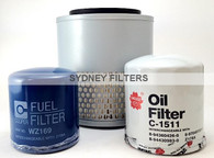 HOLDEN RODEO 2.5 & 2.8L AIR OIL FUEL FILTER KIT 1988-03