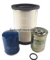 MAZDA B2500 FORD COURIER AIR OIL FUEL FITLER KIT ROUND AIR FILTER