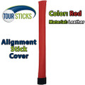 Tour Sticks® Alignment Stick Head Cover - Red (Leather)