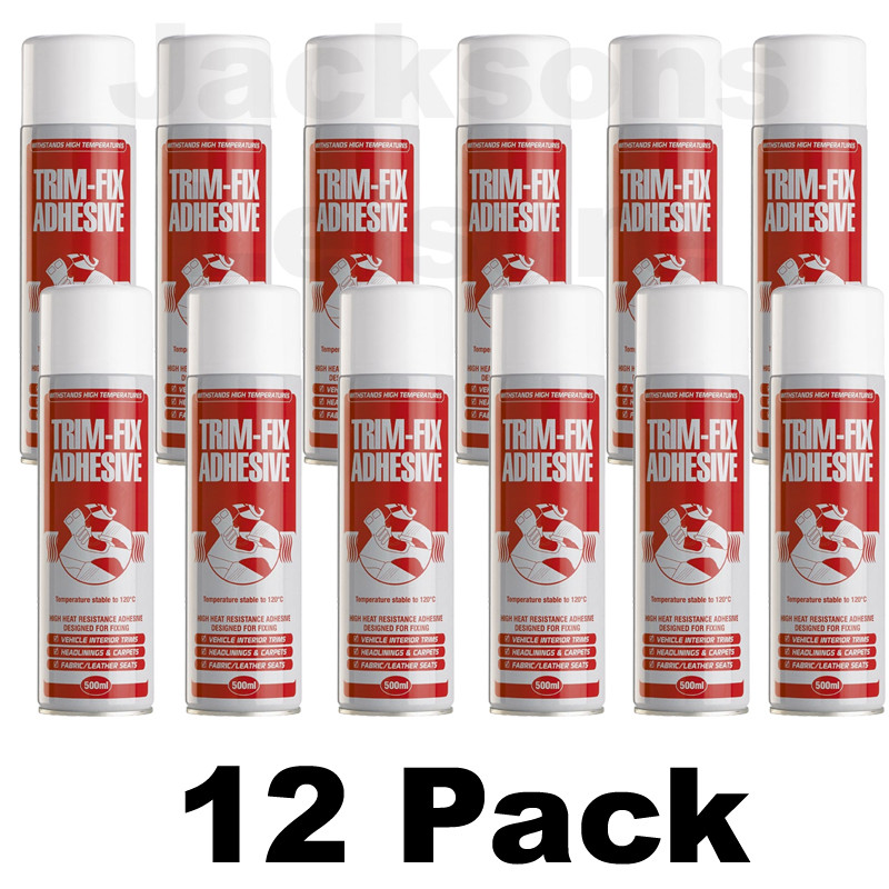 TrimFix High Temp Adhesive 500ml Van Carpet Lining Glue 12 Pack