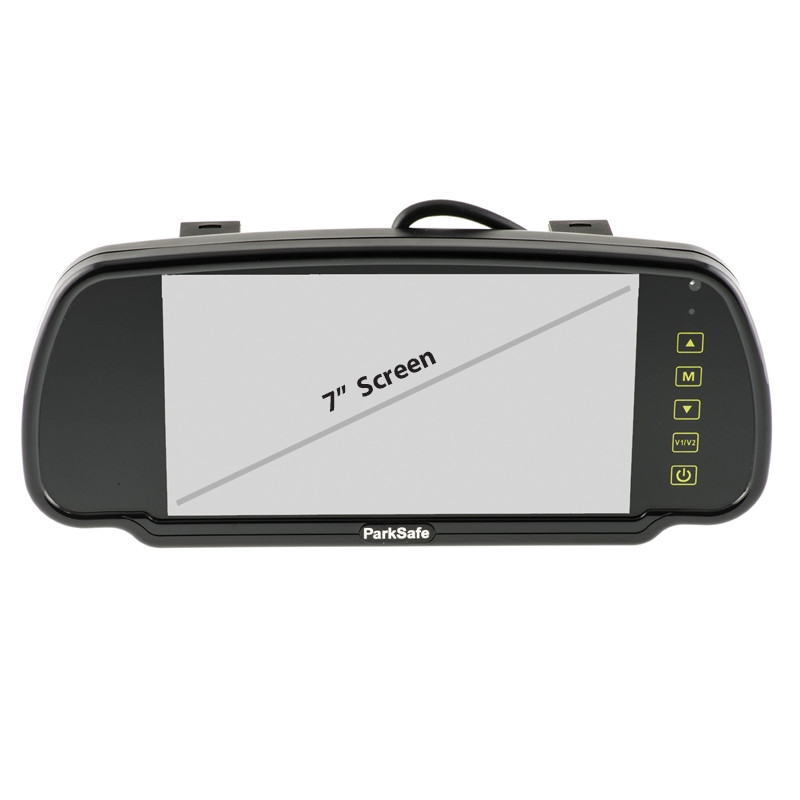 Parksafe 7" Clip On Mirror Monitor For Campervan Rear View Cameras Jacksons Leisure Supplies