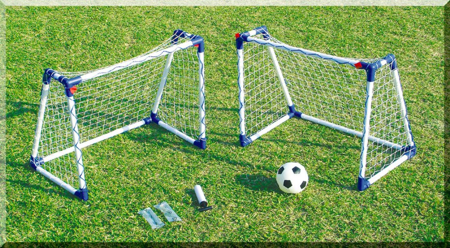 Junior Twin Mini Goals with A Frames Kids Practice Soccer set UK